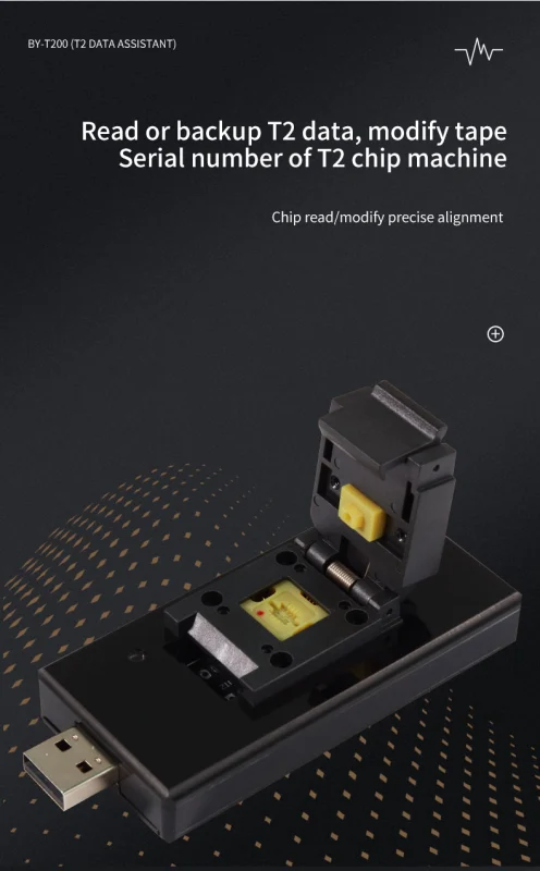 BY-T200 Repair Tools Set for MacBook T2 - Enables T2 Data Reading, Backup, and Serial Number Modification. BY-T200 Repair Tools Set for MacBook T2 - Enables T2 Data Reading, Backup, and Serial Number Modification.